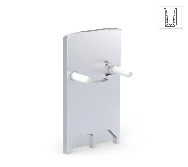 VetroMount® End cap, for side profile U